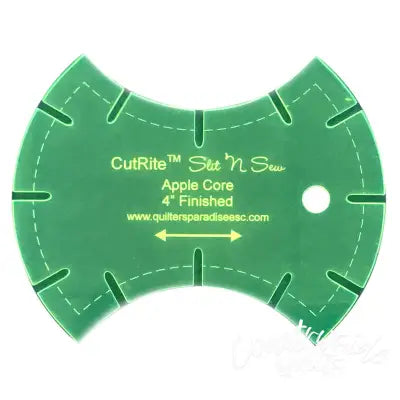Slit N Sew Apple Core Template 4in Finished