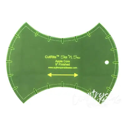 Slit N Sew Apple Core Template 9in Finished