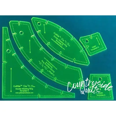 Slit N Sew Double Wedding Ring Template Set