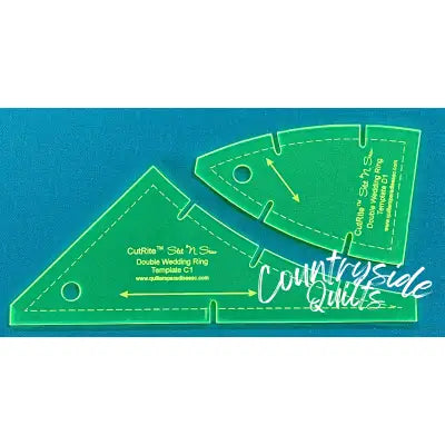 Slit N Sew Double Wedding Ring Template Set Plus