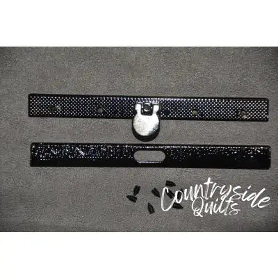 Small Embossed Black Wallet Clasp