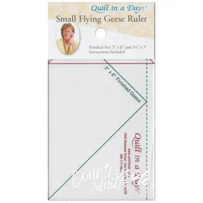 Small Flying Geese Ruler 3-1/2in x 6-1/2in