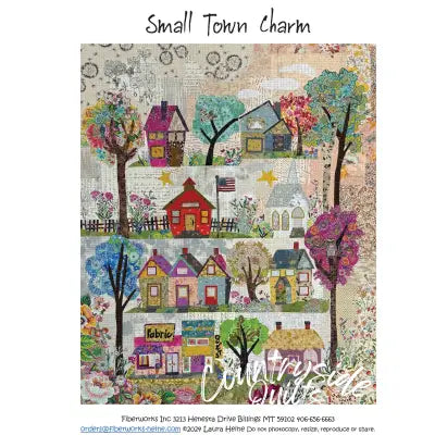 Small Town Charm Collage Pattern by Laura Heine