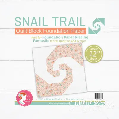 Snail Trail 12in Block Foundation Paper Pad
