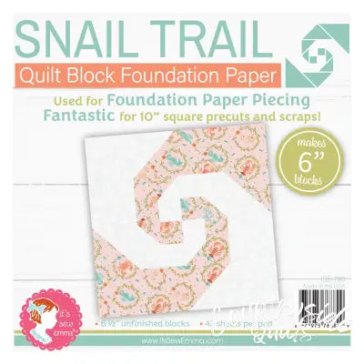 Snail Trail 6in Block Foundation Paper Pad