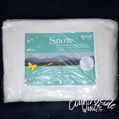 Snow 100% Bleached Cotton 4oz Twin 72in x 96in