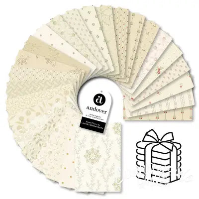 Snow Flurry Fat Eighth Bundle 26 Cuts Each