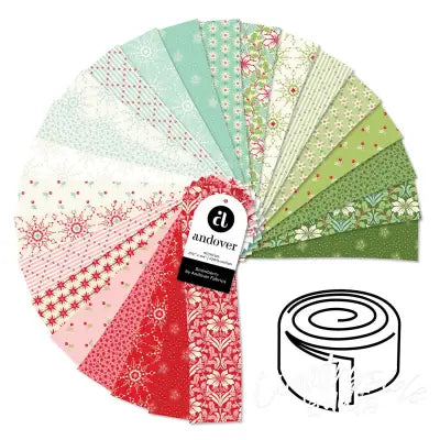 Snowberry 2.5 Inch Strip Roll 40 Cuts Each