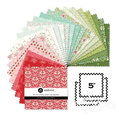 Snowberry 5 Inch Square 42 Cuts Each