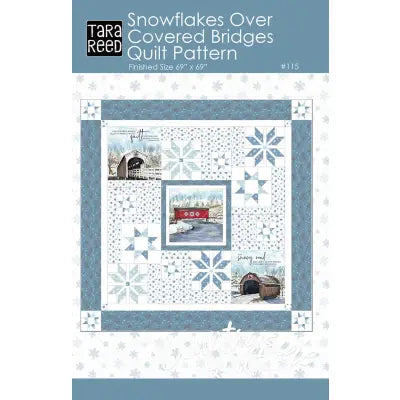 Snowflakes Over Covered Bridges Quilt Pattern