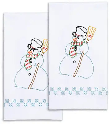 Snowman Decorative Hand Towels