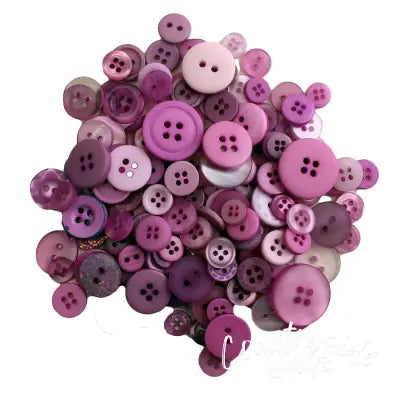 Sour Grapes Buttons in Mason Jar