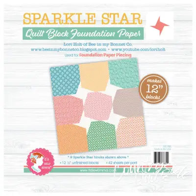 Sparkle Star 12in Block Foundation Paper Pad