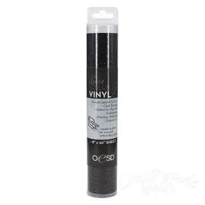 Sparkle Vinyl 8in x 20in Black