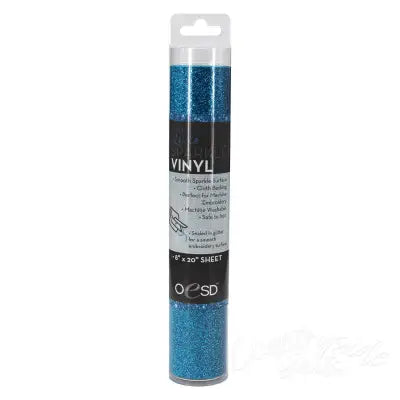 Sparkle Vinyl 8in x 20in Blue