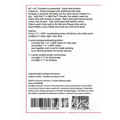 SPICED SALT AND PEPPER QUILT PATTERN