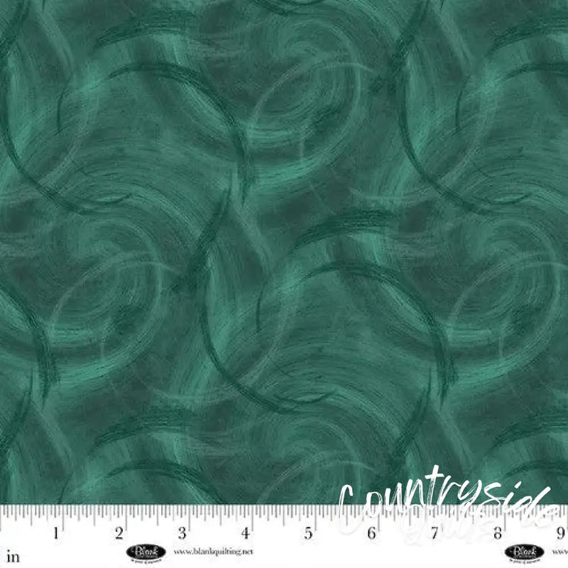Spin Flannel 108" Satin Moon Designs Green Cotton Wideback Fabric per yard