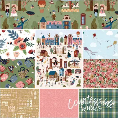 A Spoonful of Sugar 1 Yard Bundle Grass, 9pcs