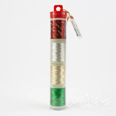 Spotlite 40wt Rayon Metallic 150m Tube 4spls Xmas