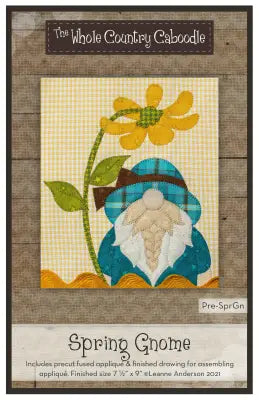 Spring Gnome Precut Fused Applique Pack