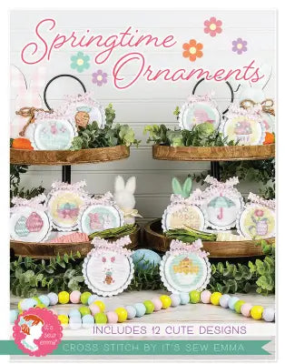 Springtime Ornaments Cross Stitch Pattern