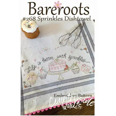 Sprinkles Embroidery Dishtowel Pattern