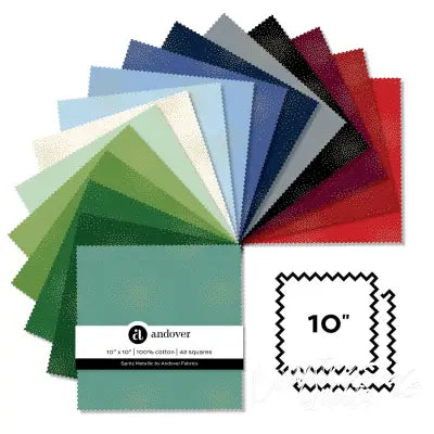 Spritz Metallic 10 Inch Square 42 Cuts Each