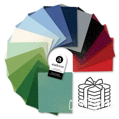 Spritz Metallic Fat Quarter Bundle 16 Cuts Each