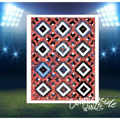 Squared Stripes on Point Quilt Pattern