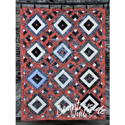 Squared Stripes on Point Quilt Pattern