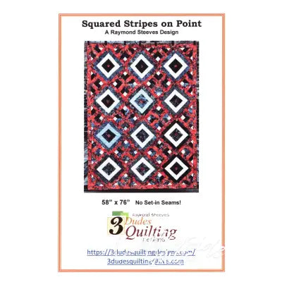 Squared Stripes on Point Quilt Pattern