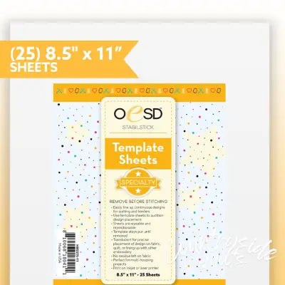 StabilStick Template Sheets  8.5in x 11in