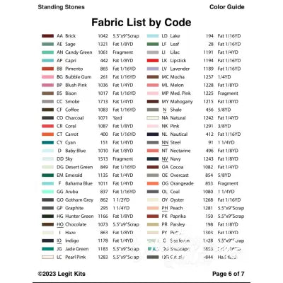 Standing Stones Pattern