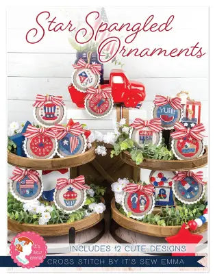 Star Spangled Ornaments Cross Stitch Pattern