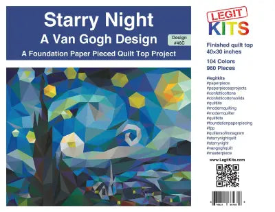 Starry Night in Confetti Cotton