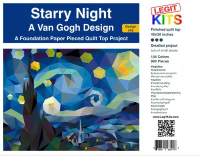 Starry Night in Kona Cotton