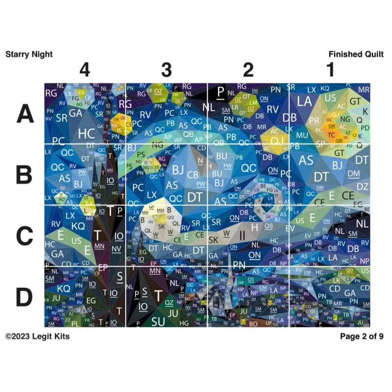 Starry Night Pattern PT046