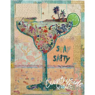 Stay Salty Margarita Collage Pattern by Laura Heine