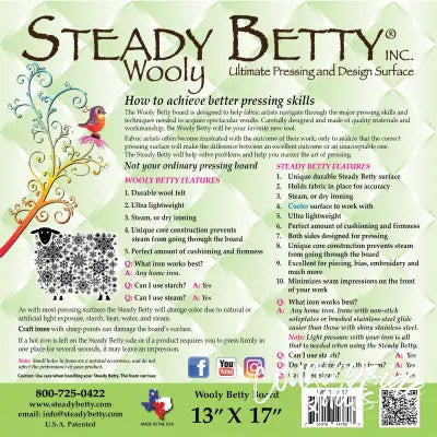 Steady Betty Wooly Betty 13in x 17in