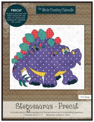 Stegosaurus Precut Fused Applique Pack