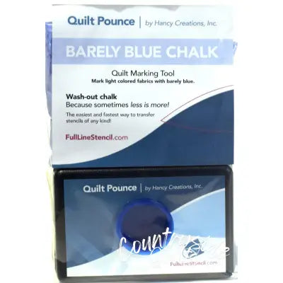 Stencil Chalk Transfer Quilt Pounce Pad Barely Blue
