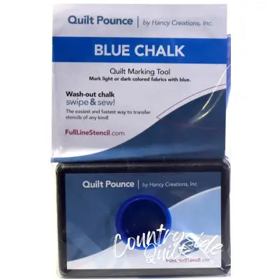 Stencil Chalk Transfer Quilt Pounce Pad Blue
