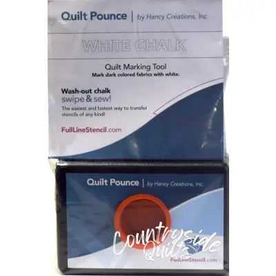 Stencil Chalk Transfer Quilt Pounce Pad White