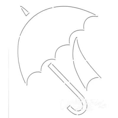 Stencil - Dancing Umbrella