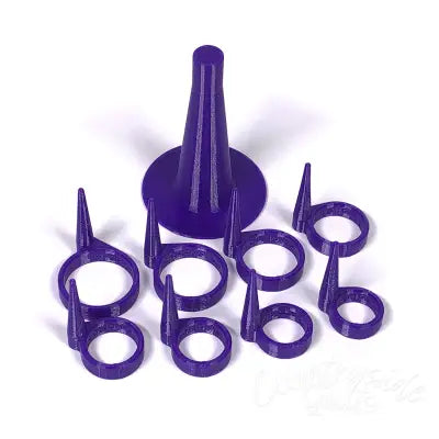 Stiletto Rings Purple 8pk