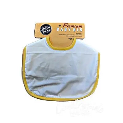Stitch ’Em Up Blank Yellow Baby Bibs by Aunt Martha’s® Bib