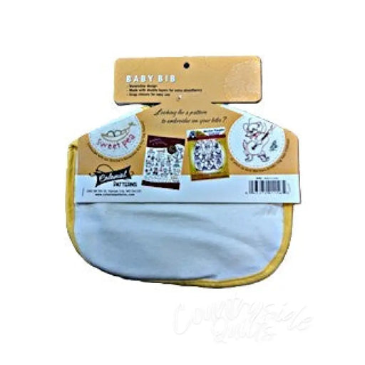 Stitch ’Em Up Blank Yellow Baby Bibs by Aunt Martha’s® Bib