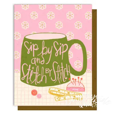 Stitch By Stitch Greeting Card