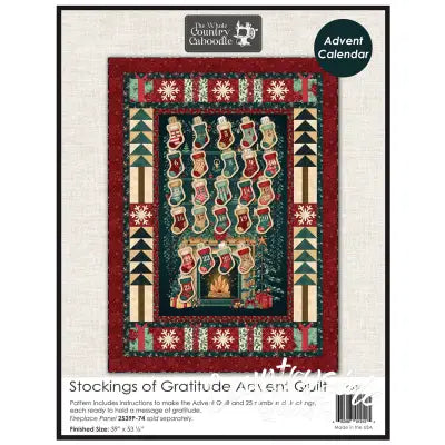 Stockings of Gratitude Advent Quilt Pattern