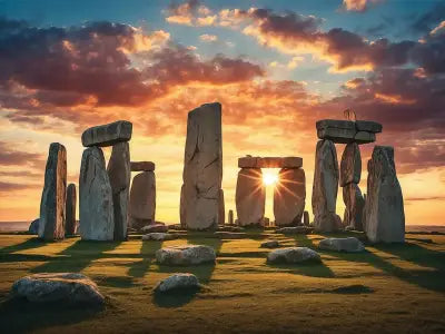 Stonehenge Lit Up 20.5x15.5in Panel